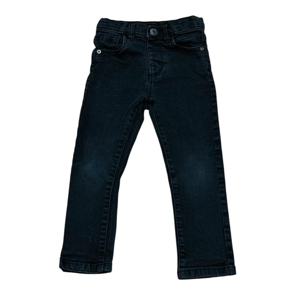 George Jeans Boys 4T Black Straight Leg Stretch Cotton Blend Adjustable Waist